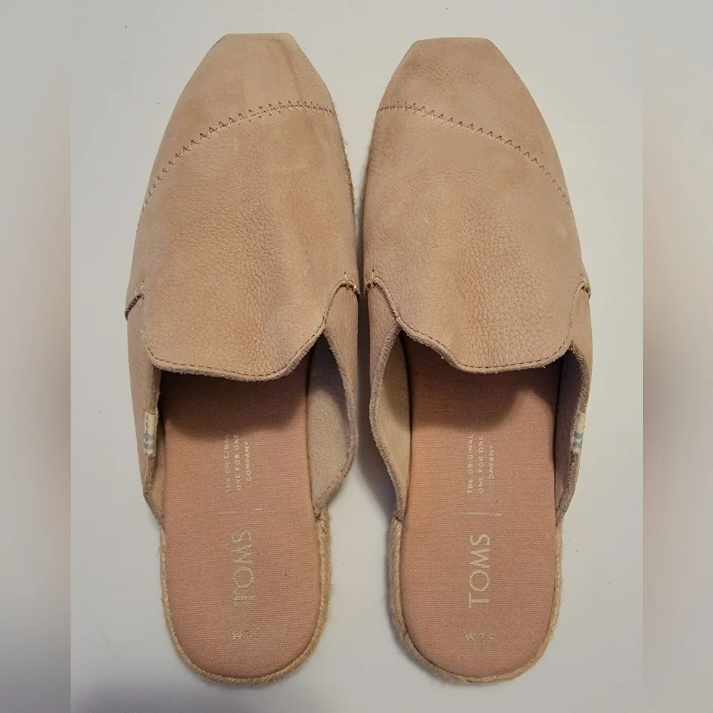 Toms Nova Nubuck Ladies Slip On Mules/ Shoes - Picture 1 of 6